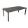 Table with brown rattan cover and glass top 100*200*74 cm