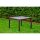 Table with brown rattan cover and glass top 100*100*74 cm