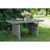 Divino 150 cm table grey melange rattan