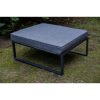 Show footrest with pouf cushion
