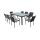 Sottile large dining set black