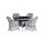 Modern dining set with 4-seater round table