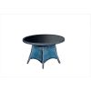 Modern dark gray round table 120 cm