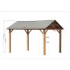 Aluminium garden pavilion Ferrara 340 x 405 x 293 cm