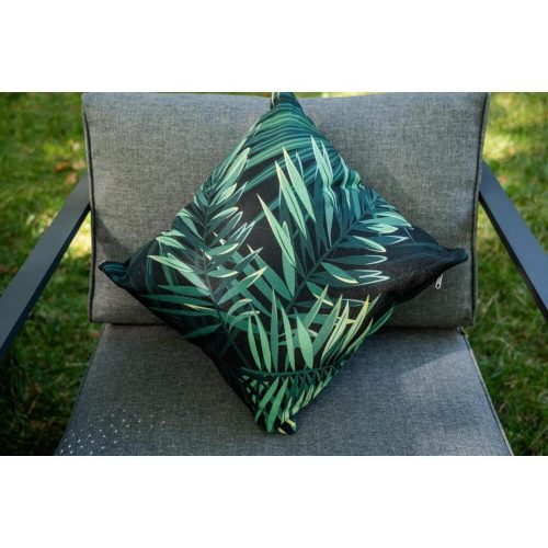 Cushion with green leaf motifs 40*40 cm
