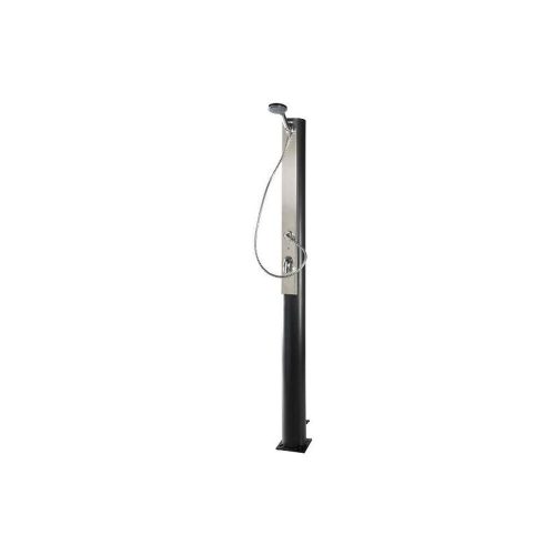 Solar shower standard, plastic/stainless steel, 220 cm, 5 liters