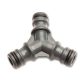 Garden hose Y connector