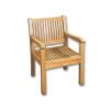 Gentle stackable teak chair