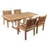 Gentle stackable teak chair
