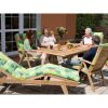 Gentle extendable square teak table