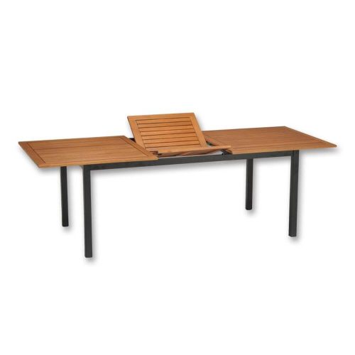Flamingo eucalyptus rectangular table 180 - 240 x 100 x 74 cm