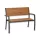 Flamingo eucalyptus bench with backrest 114 x 60 x 88 cm