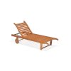 Orlando eucalyptus - sun lounger with wheels