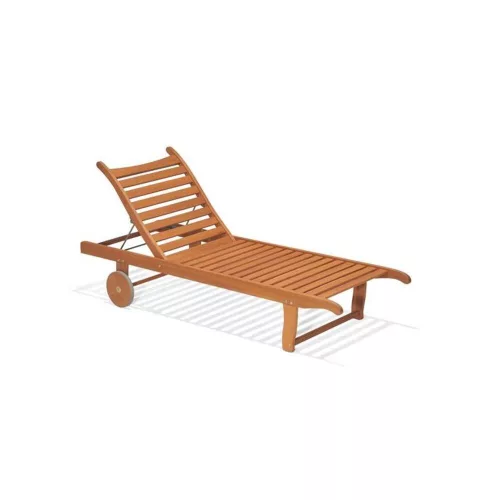 Orlando eucalyptus - sun lounger with wheels
