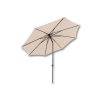 Parasol 3 meters Bali natural color