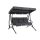 Rio swing bed anthracite color 3-person