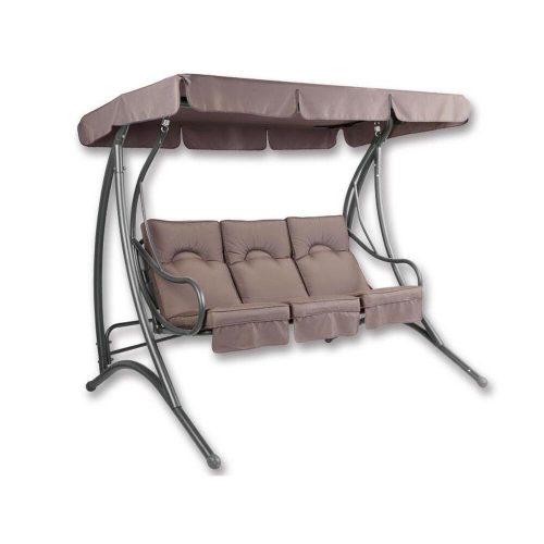 Rio swing bed coffee brown 3-person