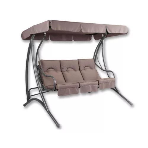 Rio swing bed coffee brown 3-person