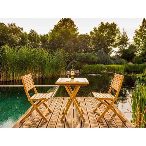 Ambra balcony teak table foldable 60*60 cm