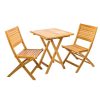 Ambra balcony teak table foldable 60*60 cm