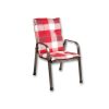 Naxos Savoy chair cushion 105*49*6 cm red checkered