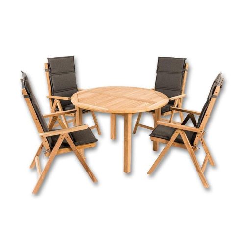 Graphite high-back chair cushion 119*48*4 cm