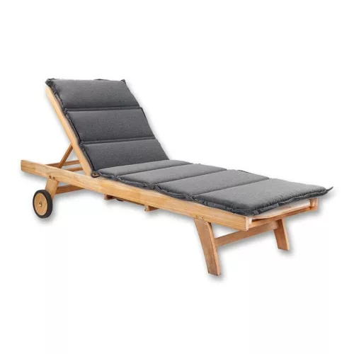 Graphite color lounger cushion 190*60*4 cm