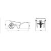 Garden wheelbarrow, 100 L