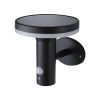 Motion sensor solar wall lamp, black - PALERMO