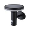 Motion sensor solar wall lamp, black - PALERMO