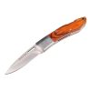 Folding camping knife with wooden handle, 175 mm