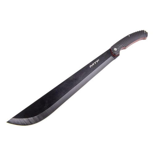 Brush cutter knife with protective sheath, 50.5 cm