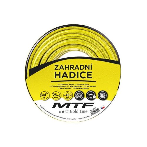 Gold line locsolócső sárga fekete 3/4 collos 25 méteres