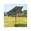Parasol 300 cm light gray, with base