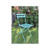 Steel frame foldable garden chair Semplici mint green