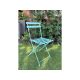 Steel frame foldable garden chair Semplici mint green