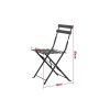 Steel frame foldable garden chair Semplici mint green