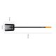 Fiskars Solid Metal Shovel with Straight Handle
