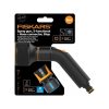 Fiskars Comfort spray gun, 3 functions + CF hose connector 13-15mm, STOP
