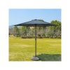 Parasol 300 cm gray, with base