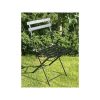 Steel frame folding garden chair Semplici black