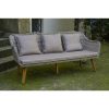 Modern 173 cm wide technorattan 3-seater sofa Largo