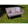 Modern 121 cm wide technorattan 2-seater sofa Largo