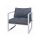 White frame chair Monstrare with aluminum frame