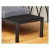 Aluminum garden sofa Vento with black frame and gray cushions