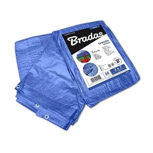 Tarpaulin, blue 1.5x6 m, 60gr/sqm (The actual size deviation from the nominal size is up to 5%