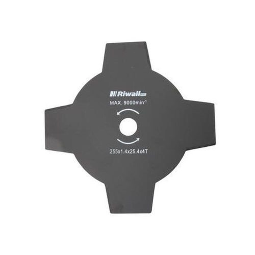 Riwall Four-blade cutting blade for lawn mower 255mm / 25.4mm / 1.4 mm