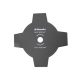 Riwall Four-blade cutting blade for lawn mower 255mm / 25.4mm / 1.4 mm