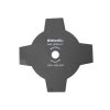 Riwall Four-blade cutting blade for lawn mower 255mm / 25.4mm / 1.4 mm