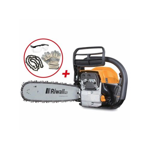Riwall RPCS 5140 SET - petrol chainsaw with 49 cm3 engine and accessories